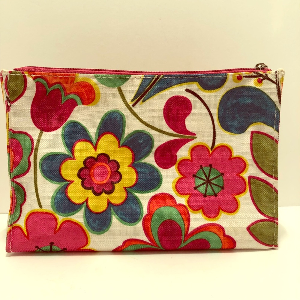 Clinique Floral Makeup Travel Cosmetic Bag